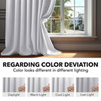 Deconovo Blackout Curtains for Bedroom 108 Inches Long