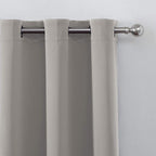 LEMOMO Light Beige Thermal Blackout Curtains/52 x 95 Inch/Set of 2 Panels Room Darkening Curtains