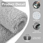8x10 Fluffy Area Rugs for Living Room,Shag Area Rug for Bedroom,Grey Soft Fuzzy Rug Non-Shedding Indoor Plush Carpet for Kids Bedroom Nursery Home Decor