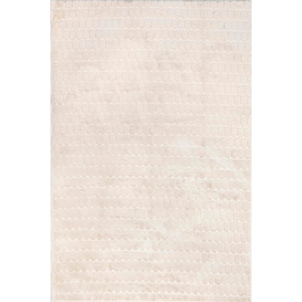 nuLOOM Nia Beige Geometric Washable Area Rug, 8' x 10'