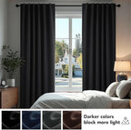 Deconovo Blackout Curtains for Bedroom 108 Inches Long