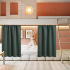 RYB HOME Half Curtain Tiers 36 inch Length, Rod Pocket