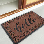 Yimobra Welcome Mats for Front Door 36x24, Heavy Duty Waterproof Outdoor Door Mat Outside Entrance, Non-Slip Low Profile Indoor Entryway Mat for Garage Patio, Maroon