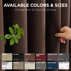 Joydeco Blackout Patio Sliding Door Curtains, Privacy Room Divider Curtains
