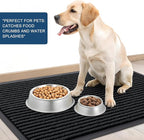 OLANLY Front Door Mat Indoor Outdoor Entrance, 2-Pack 47 x 23 Inch, Waterproof Heavy Duty Doormat, Fade Resistant, Low Profile, Easy Clean Patio Porch Welcome Floor Mats for Entry, Black