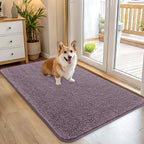 OLANLY Dog Door Mat for Muddy Paws 45x27, Super Absorbent Chenille Mud Mat