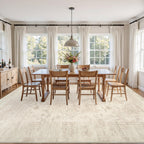Luxturiy Area Rugs 9x12 Living Room: Bedroom Washable Carpet Beige/Brown