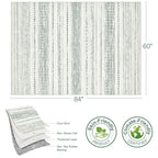 Nakagishi Boho 5x7 Area Rug Living Room Rugs Machine Washable Green