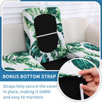 hyha Printed Couch Cushion Covers, Sofa Covers Washable for 3 Cushion Couch