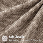 MIULEE Pack of 2 Couch Throw Pillow Covers 18x18 Inch Light Khaki Boho Accent Decorative Pillow Covers Soft Chenille Farmhouse Taupe Cushion Covers for Home Decor Bed Sofa Living Room