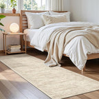 Soalmost Runner Rug 2'x6' Washable Non-Slip Runner Rugs for Kitchen Bathroom Laundry Room Beige Vintage Floor Carpet Runners for Hallway Entryway
