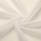Chyhomenyc Cream Sheer Valances for Windows 2 Pack, Small Window Curtains for Living Room Bathroom Cafe Laundry Basement, Modern Top Dual Rod Pocket Voile Curtain, 42W x 14L inches