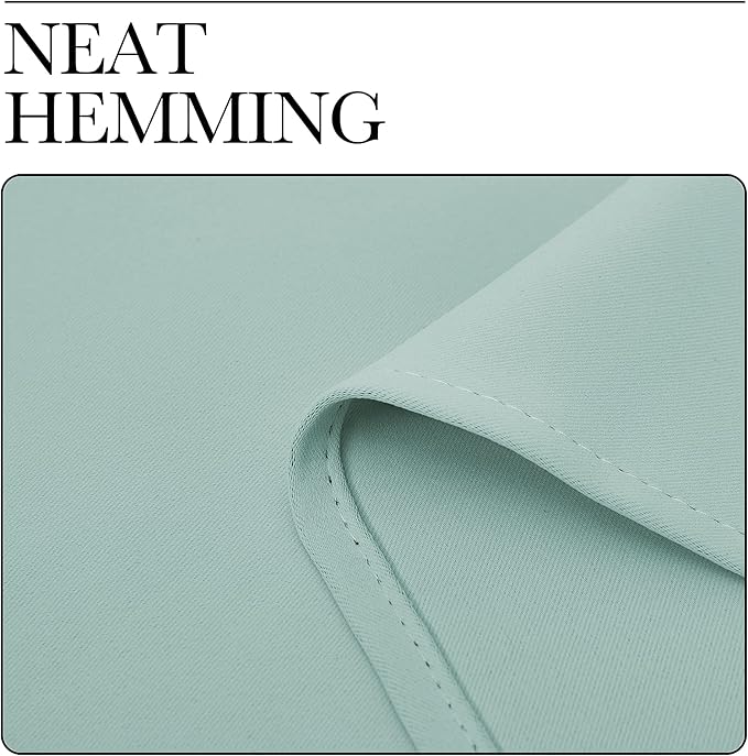 NICETOWN Patio Glass Door Panels - Blackout Curtains for Bedroom/Living Room, Privacy Panel Drapes for Dining and Guest Room (Aqua, 42 inches Wide x 90 inches Long, 1 Pair)