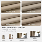 Joydeco Blackout Curtains 54 Inch Length 2 Panels Set, Thermal Insulated Long Curtains& Drapes 2 Burg, Room Darkening Grommet Drapes for Living Room Bedroom Window (W52 x L54 Inch, Light Beige)