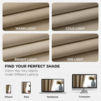 Joydeco Blackout Curtains 84 Inch Length 2 Panels Set, Thermal Insulated Long Curtains& Drapes 2 Burg, Room Darkening Grommet Drapes for Living Room Bedroom Window (W52 x L84 Inch, Light Beige)