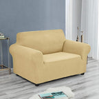 Joccun Stretch Chair Couch Cover,1-Piece Sofa Slipcover Spandex Jacquard Fabric Sofa Covers with Elastic Bottom,Washable Furniture Protector for Dogs,Cats,Kids(Armchair,Champagne)