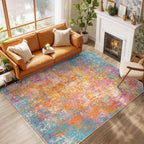 RELEANY Washable 6'x9' Abstract Area Rug for Living Room Starlight