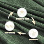 MYSKY HOME Oversized Sofa Covers Couch Covers for 3 Cushion Couch Sofa Pet Friendly, L Shaped Couch Cover Sectional Couch Cover Non Slip Furniture Protector for Kids, 91"x150", Moss Green