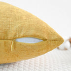 CaliTime Decorative Couch Throw Pillow Covers 20 X 12 Inches Gold