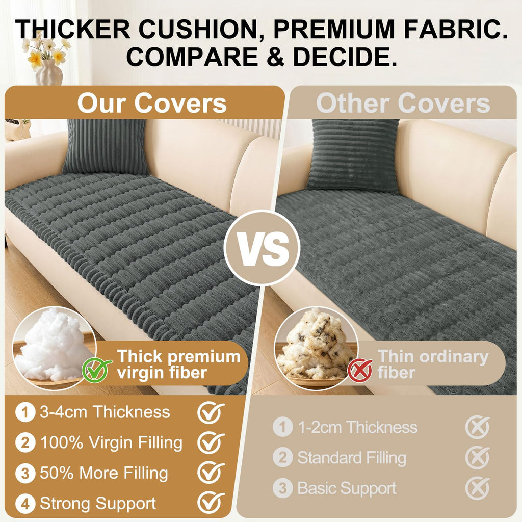 Smiry Couch Cover for Dogs, Non Slip Washable Sofa Protector for Pets