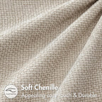 MIULEE Decorative Neutral Beige Euro Sham Pillow Covers 24x24 Inch 2 Pack