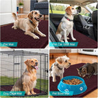 OLANLY Dog Door Mat for Muddy Paws 70x24, Super Absorbent Chenille Mud Mat