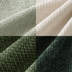 MIULEE Pack of 4 Couch Throw Pillow Covers 16x16 Inch Neutral Green Soft Decorative Chenille Pillow Covers Farmhouse Accent Cushion Covers for Boho Spring Home Decor Sofa Bedroom Living Room
