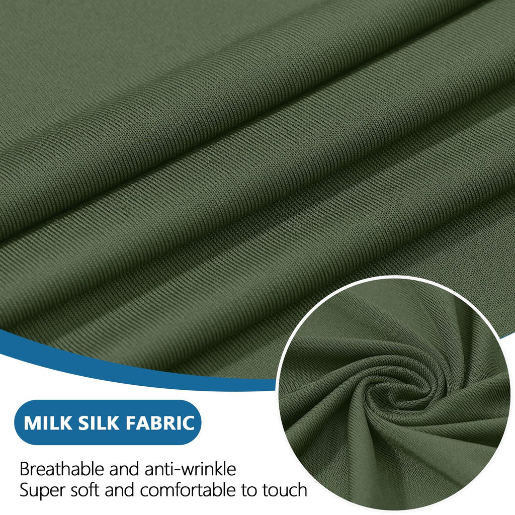 hyha Milk Silk Couch Cushion Covers, Sofa Covers for 3 Cushion Couch