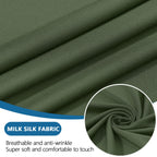 hyha Milk Silk Couch Cushion Covers, Sofa Covers for 3 Cushion Couch