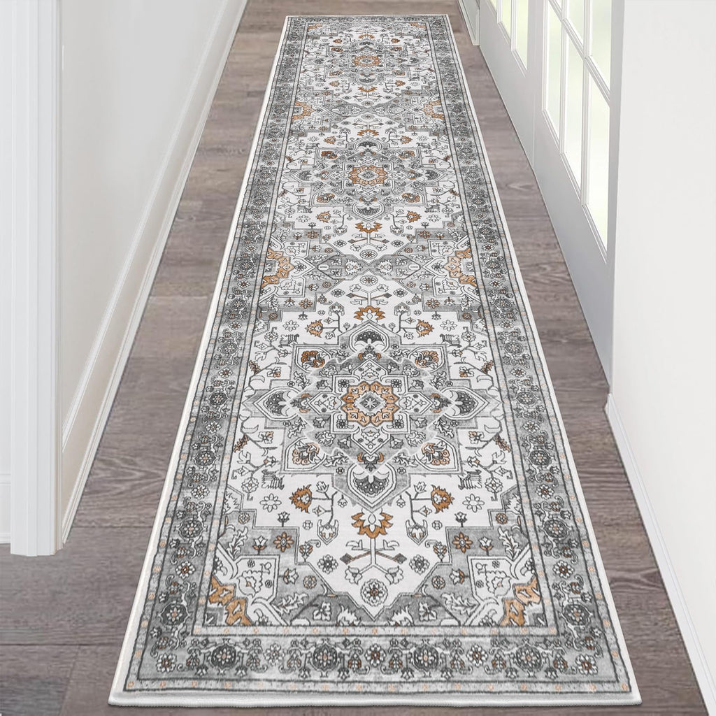 HEBE Hallway Runner Rug 2'x8', Washable Non Slip Kitchen Rug Runner