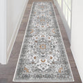 HEBE Hallway Runner Rug 2'x8', Washable Non Slip Kitchen Rug Runner