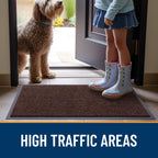 OLANLY Front Door Mat 47x34, Waterproof Heavy-Duty Indoor Outdoor Doormat