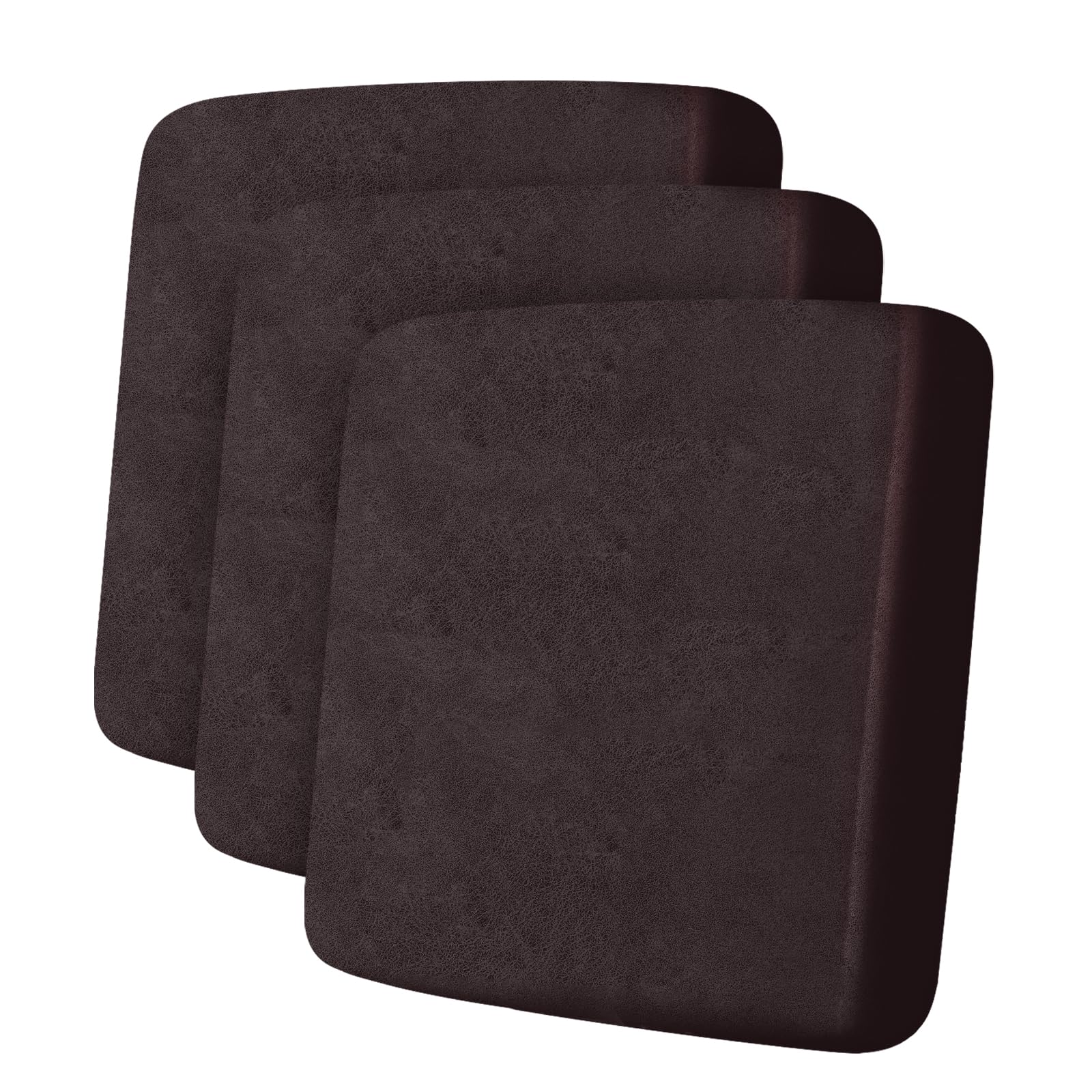ANARACHON Leather Look Couch Cushion Covers Sofa Seat Slipcovers Sets Couches Furniture Protector for Sectional Armchair Loveseat Pets Kids Stretch Spandex Fabric (3 Cushion XL Sofa, Chocolate)