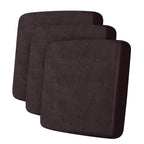 ANARACHON Leather Look Couch Cushion Covers Sofa Seat Slipcovers Sets Couches Furniture Protector for Sectional Armchair Loveseat Pets Kids Stretch Spandex Fabric (3 Cushion Sofa, Chocolate)