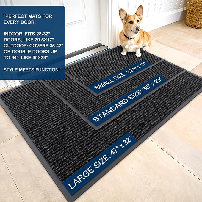 OLANLY Front Door Mat 71x30, Waterproof Heavy-Duty Indoor Outdoor Doormat