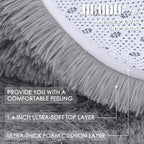 OLANLY 10x12 Machine Washable Large Area Rugs for Living Room, Bedroom, Soft Fluffy Shaggy Bedside Rug, Indoor Floor Carpet for Kids Girls and Boys, Dorms, Nursery, Home Decor Aesthetic, Light Grey