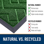 OLANLY Front Door Mat Outside 71x23, All-Season Absorbent Rubber Doormat