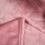 TASTHROW Large Flannel Fleece Throw Blanket, 60×80 Inch - Cozy Lightweight Thick Blanket - All Seasons Suitable for Women, Men and Kids (Pink)