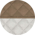 PureFit Reversible Quilted Sofa Cover, Water Resistant Slipcover Furniture Protector, Washable Couch Cover with Non Slip and Elastic Straps for Kids, Dogs, Pets (XX Large, Camel/Ivory)