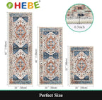 HEBE Boho Kitchen Rug Sets 3 Piece with Runner Non Slip Kitchen Rugs and Mats Washable Kitchen Mats for Floor Thick Kitchen Floor Mat Carpet Runner Rugs for Hallway Laundry Holiday Decor