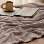 Bedsure GentleSoft Fleece Throw Blanket for Couch Mocha Brown - Lightweight Plush Fuzzy Cozy Soft Blankets and Throws for Sofa, 50x60 inches