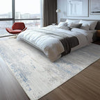Washable Rugs 8x10 Area Rugs for Living Room- Modern Abstract Rugs for Bedroom,Dining Room, Large Soft Low Pile Carpet with Non Slip Rubber Backing,Neutral Accent Rug for Nursery Home Office