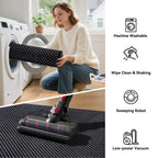 YDKGL Indoor Front Door Mat Entryway Rug Non Slip Washable Black 2x3 ft