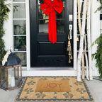Othilic Front Door Mat Outside Entrance - 2x3 Floral Non-Slip Washable Doormat Indoor Outdoor Mat Jute-Look Farmhouse Blue Scalloped Entry Rug Small Throw Rugs for Entryway Kitchen Front Porch Decor