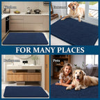 OLANLY Dog Door Mat for Muddy Paws 47x17, Super Absorbent Chenille Mud Mat