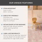 Washable 8x10 Blush Pink Rug for Bedroom Girls Dorm, Floral Retro Living Room Rugs, Soft Thin Low Pile Non Slip Stain Resistant Carpet