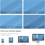 CUCRAF Light Blue Blackout Curtains 54 inch Length 2 Panels Set, Rod Pocket Room Darkening Drapes for Bedroom Living Room, Insulated Thermal Light Blocking Window Curtain (W52 x L54 Inch)