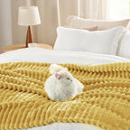 Bedsure Soft Yellow Throw Blanket for Couch Decor Gifts 50"x70"