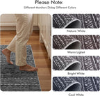 3x15 Washable Kitchen Runner Rug: Modern Moroccan Runners for Hallway Soft Non Slip Rugs with Rubber Backing Low Pile Thin Waterproof Floor Carpet for Entryway Bedroom Bathroom Indoor 3x15 Black