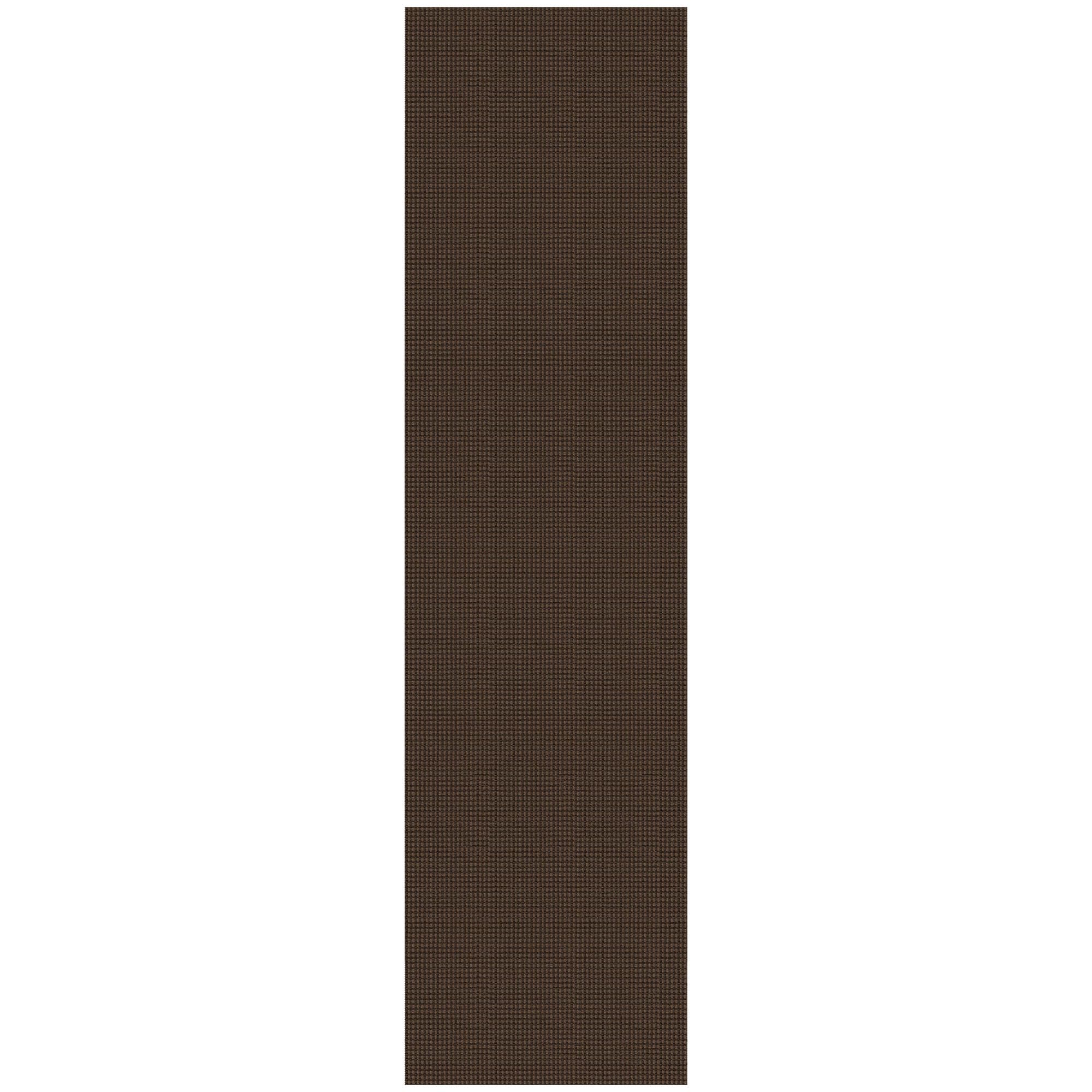 KOZYFLY Runners for Hallways 2.6x10 ft Washable Kitchen Runner Non Slip Rubber Backed Hallway Rugs Cotton Entryway Runner Rug Floor Carpet for Indoor Hall, Backdoor, Kitchen, Reddish Brown/Coffee
